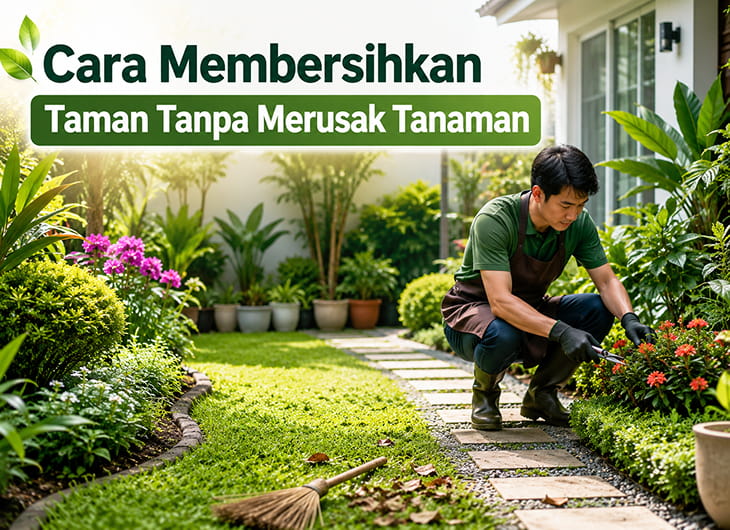 Cara Membersihkan Taman Tanpa Merusak Tanaman