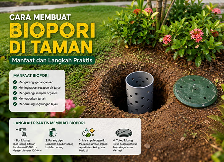 Cara Membuat Biopori di Taman: Manfaat dan Langkah Praktis