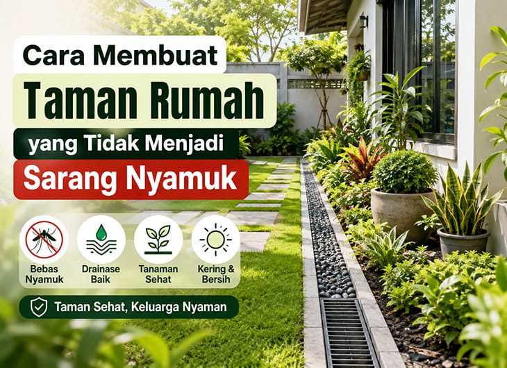 Cara Membuat Taman Rumah yang Tidak Menjadi Sarang Nyamuk