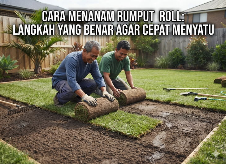 Cara Menanam Rumput Roll: Langkah yang Benar agar Cepat Menyatu