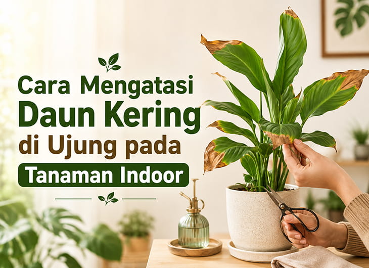 Cara Mengatasi Daun Kering di Ujung pada Tanaman Indoor