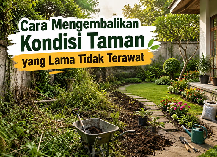 Cara Mengembalikan Kondisi Taman yang Lama Tidak Terawat
