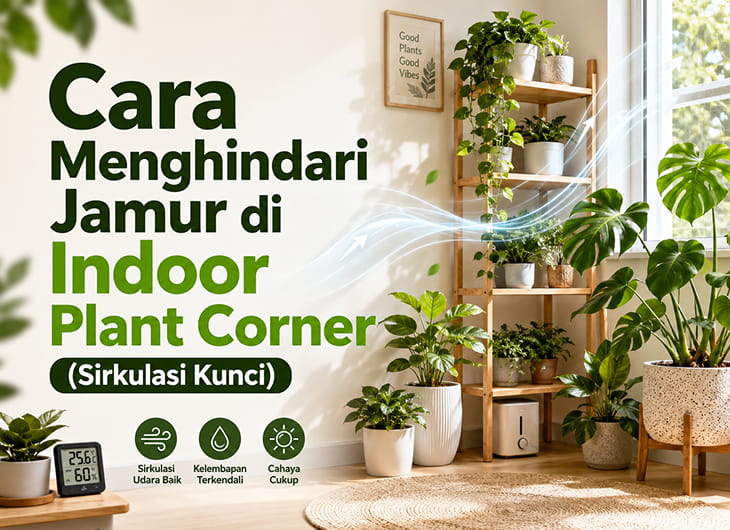 Cara Menghindari Jamur di Indoor Plant Corner (Sirkulasi Kunci)
