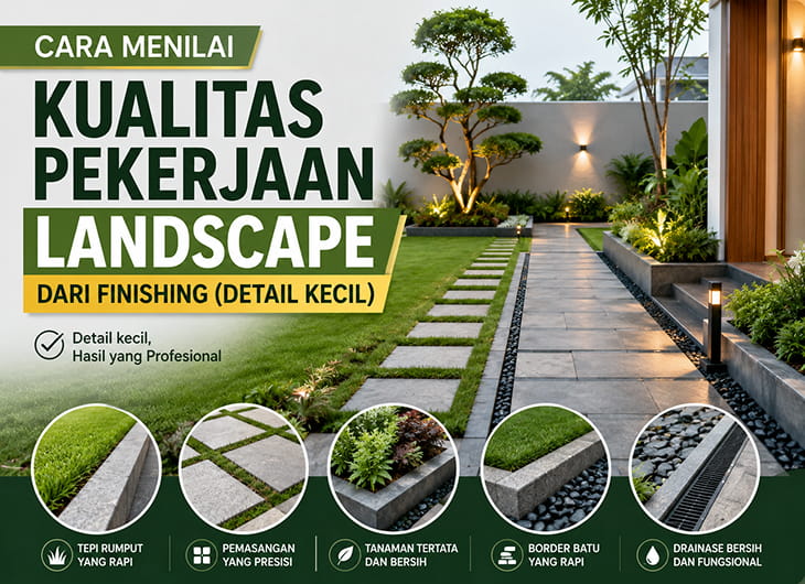 Cara Menilai Kualitas Pekerjaan Landscape dari Finishing (Detail Kecil)