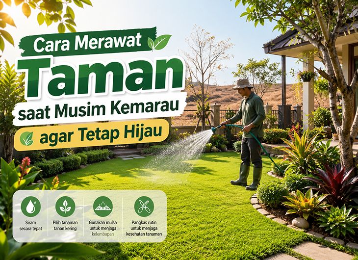 Cara Merawat Taman saat Musim Kemarau agar Tetap Hijau