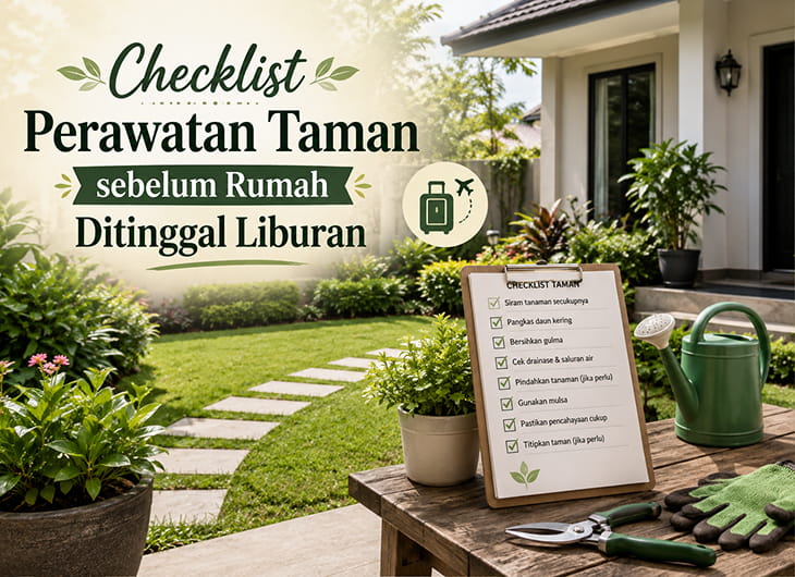 Checklist Perawatan Taman sebelum Rumah Ditinggal Liburan