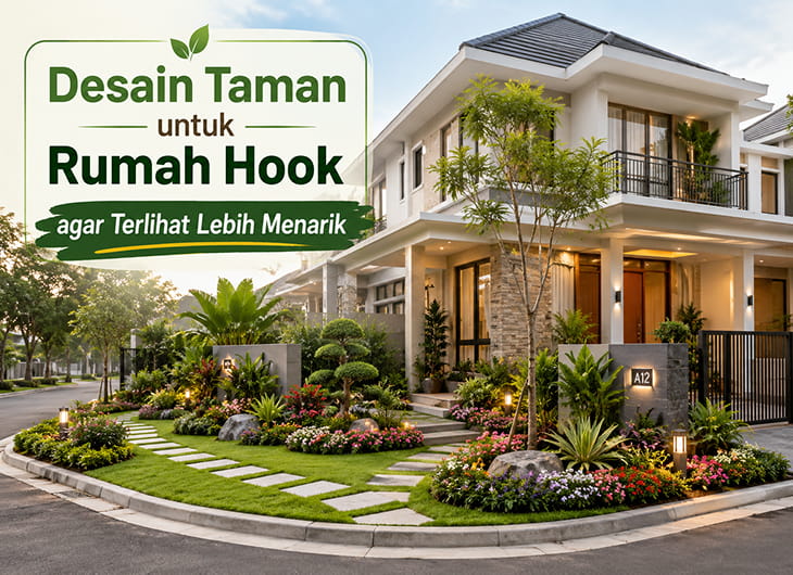 Desain Taman untuk Rumah Hook agar Terlihat Lebih Menarik