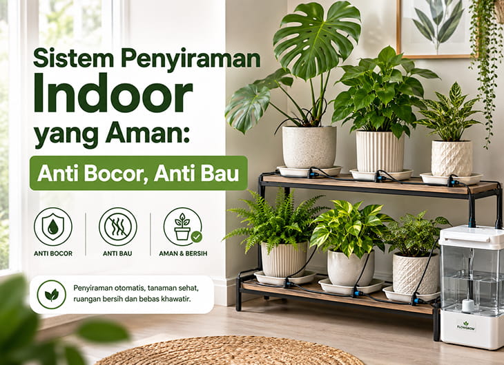 Sistem Penyiraman Indoor yang Aman: Anti Bocor, Anti Bau