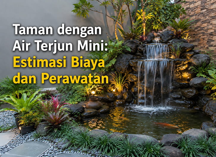 Taman dengan Air Terjun Mini, Solusi Estetika untuk Hunian Modern
