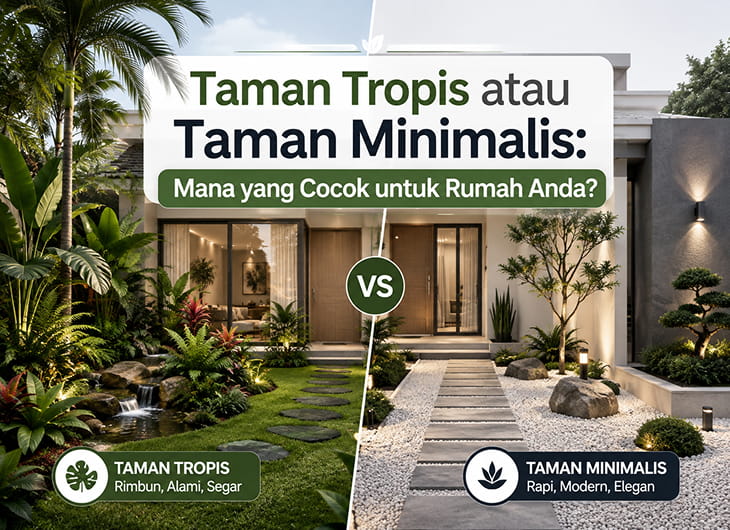 Taman Tropis atau Taman Minimalis: Mana yang Cocok untuk Rumah Anda?