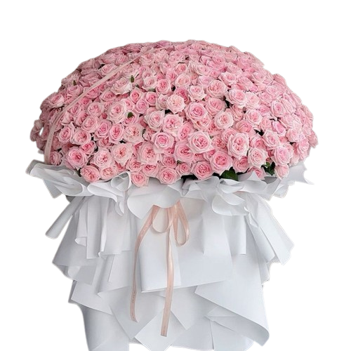 BUKET BUNGA MAWAR PINK BESAR