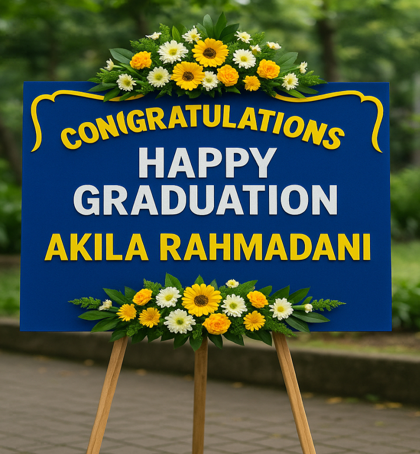 Karangan Bunga Papan Wisuda