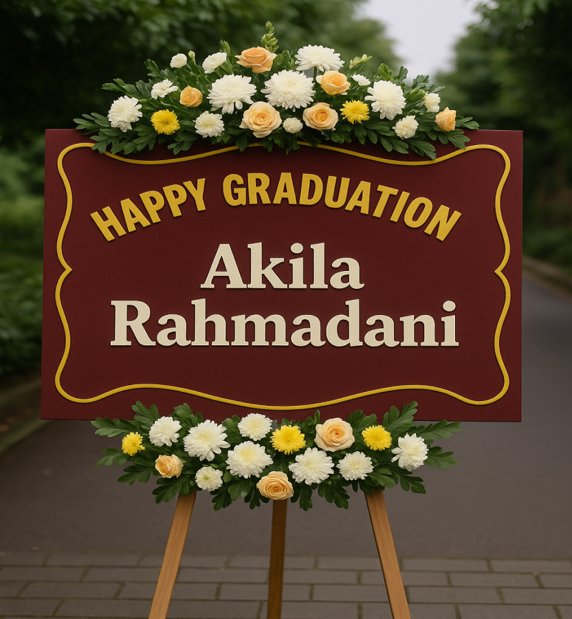 Karangan Bunga Papan Wisuda