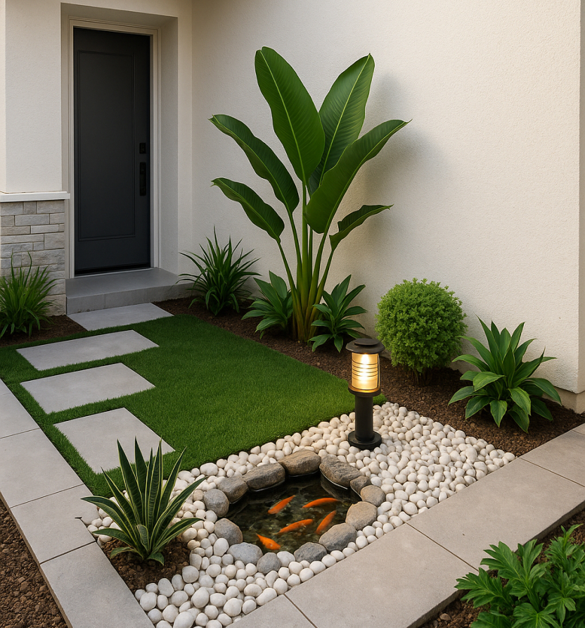 Taman minimalis depan rumah