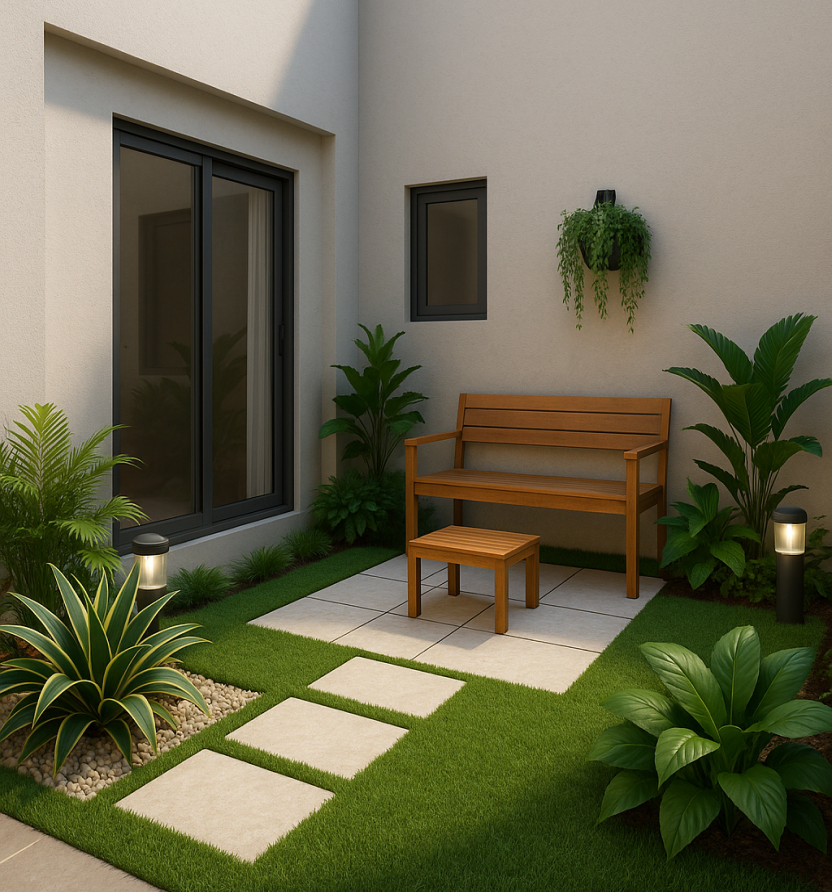 Taman belakang rumah