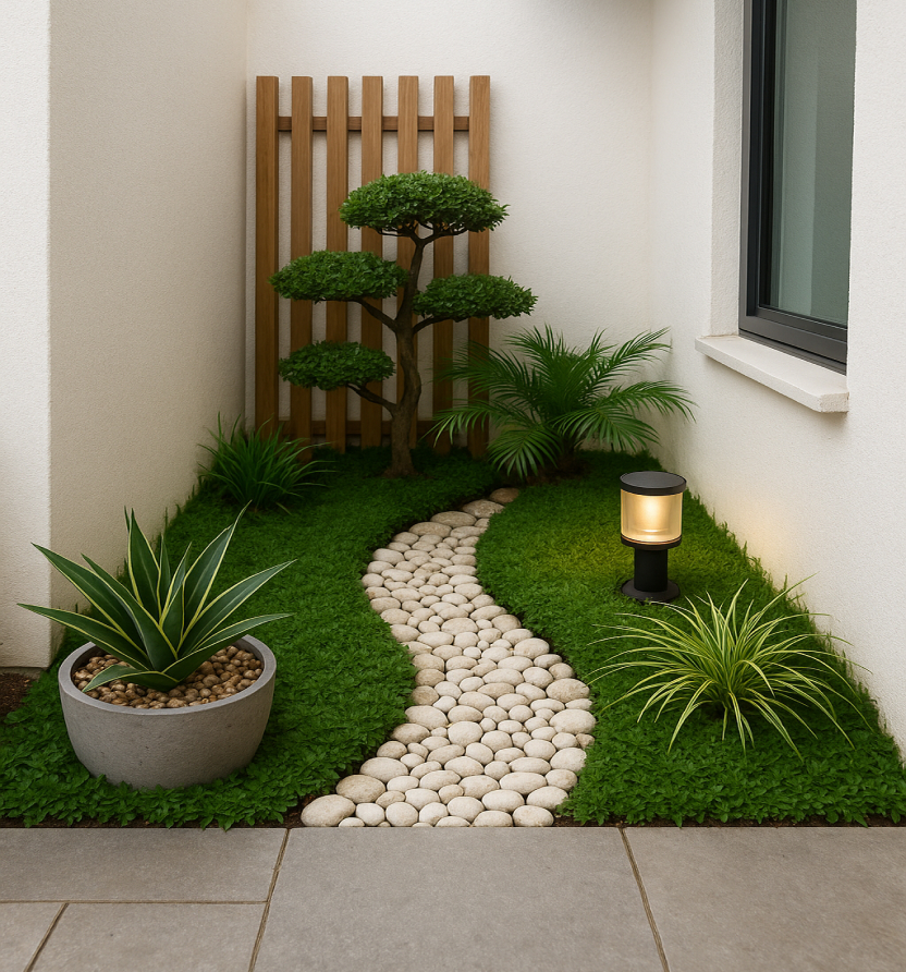 Taman depan rumah minimalis lahan sempit